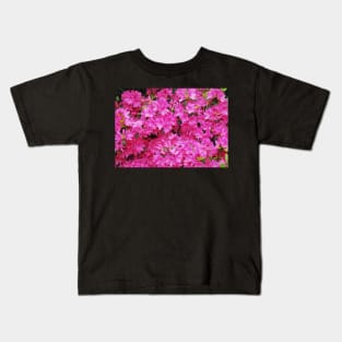 Pink Azalea Flowers Kids T-Shirt